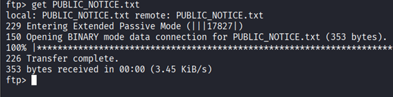 Evidencia de Enumeración